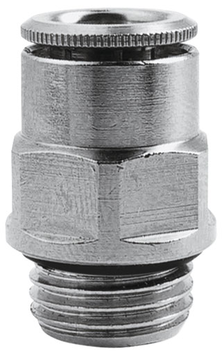 8mm OD x 3/8" BSP O-RING MALE STUD - 6512 8 3/8